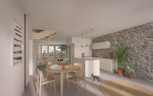 Appartement neuf de 4,5 pces en duplex dans ferme rénovée