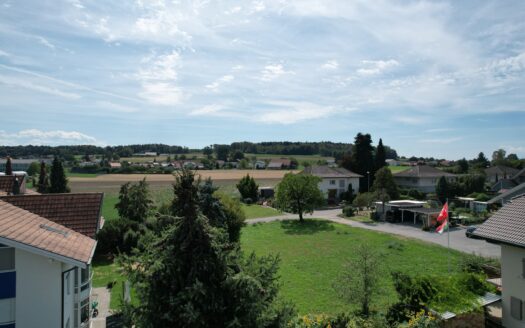 ENTRE MORAT ET FRIBOURG Appartement rénové de 3.5 pces avec jardin